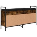 vidaXL Lavička na topánky dymový dub 105,5x32x57,5 cm kompozitné drevo