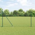 vidaXL Hexagonálny plot s stĺpom 10 x 1,5 m PVC potiahnutá oceľ Zelená
