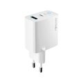 Forever TC-06-20AC PD QC charger 1x USB-C 1x USB 20W white