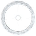 vidaXL Tienidlo na stropnú lampu biele Ø40x26 cm prútené