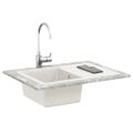 vidaXL Drez 80% Kvárc a 20% Živica 670 x 460 mm Biela