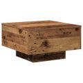 vidaXL Konferenčný stolík Staré drevo 55 x 55 x 31 cm