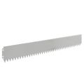 vidaXL Obrubník trávnika 30 ks 103 x 15 cm Oceľ Strieborná