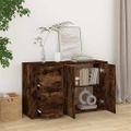 vidaXL Komoda dymový dub 100x33x59,5 cm spracované drevo