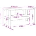 vidaXL Konferenčný stolík Biela 90 x 50 x 45 cm Kompozitné drevo