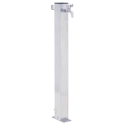 vidaXL Záhradný vodný stĺpik 100 cm nehrdzavejúca oceľ štvorcový