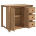 vidaXL Kuchynský ostrovný set 2 ks PANAMA Medový vosk 112 x 77 x 90 cm