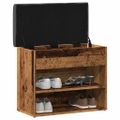 vidaXL Lavička na topánky Old Wood 62x32x50 cm Engineered Wood