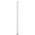 vidaXL Nohy konzolového stolíka 4 ks biele 72-74 cm oceľové