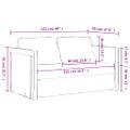 vidaXL Podlahová rozkladacia pohovka 2v1 tmavožltá 122x204x55cm zamat
