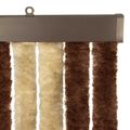 vidaXL Záves proti hmyzu z chenille Hnedá a béžová 100 x 220 cm