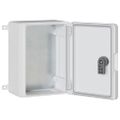 vidaXL Ovládacia skriňa Sivá 25 x 13 x 24 cm ABS plast