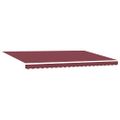 vidaXL Rám markízy Vínovo červená 500 × 300 cm Polyester s PU povrchom