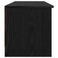 vidaXL TV skrinka 102 x 35 x 36,5 cm Čierny dub Kompozitné drevo