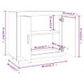vidaXL Komoda lesklá biela 80x40x75 cm spracované drevo