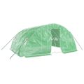 vidaXL Fóliovník s oceľovým rámom zelený 20 m² 5x4x2,3 m