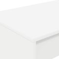 vidaXL Postelový stôl Biela Kompozitné drevo 100 x 45 x 75 cm