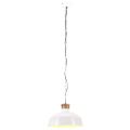 vidaXL Industriálna závesná lampa 32 cm, biela E27