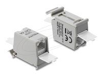 RJ45 spojka Cat.6A jack na jack s du