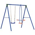 vidaXL Rám hojdačky vonku s hojdačkou pre až 3 deti 213 x 185 x 185 cm