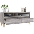 vidaXL TV skrinka sivý dub sonoma 100x34,5x44,5 cm spracované drevo