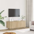 vidaXL TV skrinka dub sonoma 100x35x40 cm spracované drevo
