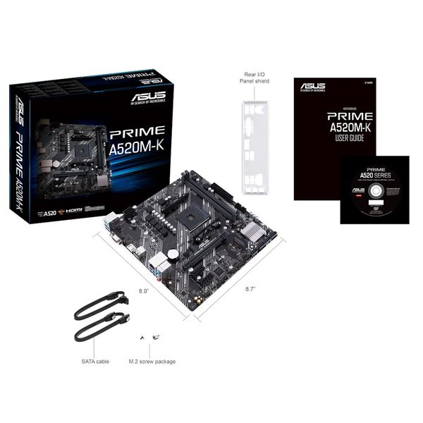 ASUS PRIME A520M-K/AM4/mATX ASUS PRIME A520M-K / A520 / AM4 / 2x DIMM / M.2 / D-Sub / HDMI / mATX