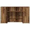 vidaXL Recepčný stôl staré drevo 180x50x103,5 cm kompozitné drevo