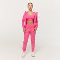 Dámska mikina so zipsom Limitless Dragonfruit - GymBeam, veľkosť XS