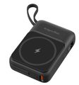 Indukčná nabíjačka powerbanka 10000mAh KRUGER &amp; MATZ KM0913-B, s podporou MagSafe, kábel, čierna Indukčná nabíjačka powerbanka 10000mAh KRUGER & MATZ KM0913-B, s podporou MagSafe, kabel, čierna