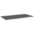 vidaXL Prídavné police 8 ks, lesklé sivé 80x30x1,5 cm, drevotrieska