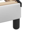 vidaXL Rám postele s LED bez matraca, Hvar, bielo čierny 90x190 cm
