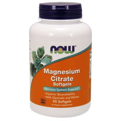 Magnézium citrát Softgelové kapsule - NOW Foods