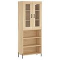 vidaXL Vysoká skrinka dub sonoma 69,5x34x180 cm spracované drevo