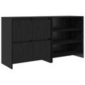 vidaXL Servírovacia skriňa 2 ks Čierny dub 70 x 41 x 75 cm