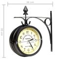 vidaXL Obojstranné nástenné hodiny 20 cm