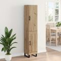 vidaXL Highboard Remeselný dub 34,5 x 34 x 180 cm Kompozitné drevo