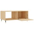 vidaXL Konferenčný stolík dub sonoma 90x50x40 cm kompozitné drevo