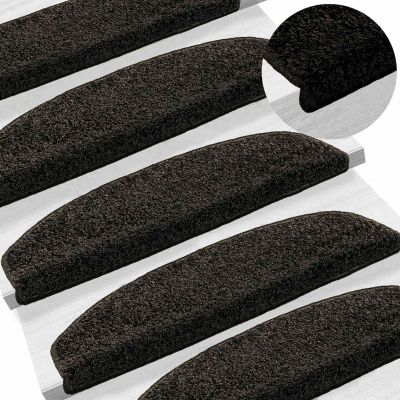 vidaXL Samolepiace schodové rohože 15 ks 80 x 24,5 x 3,5 cm
