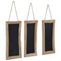 vidaXL Tabule 3 ks 30x70 cm tíkové drevo