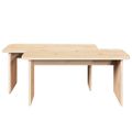 vidaXL Konferenčný stolík 2 ks Prírodná 100 x 69 x 35,5 cm