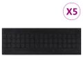 vidaXL Schodiskové stupne 5 ks 25x75 cm guma