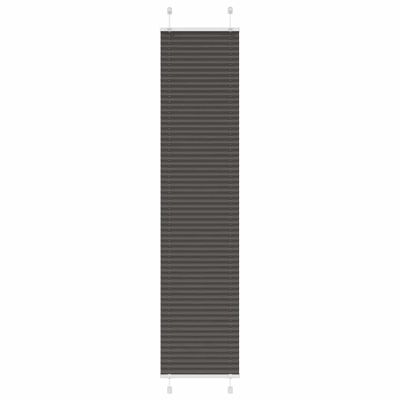 vidaXL plisovaná roleta čierna 40x200 cm Šírka látky 39,4 cm