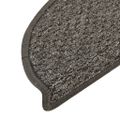 vidaXL Kobercové nášľapy na schody 15 ks antracitové 56x17x3 cm