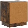 vidaXL Nočný stolík Dymový dub 43 x 34,5 x 47 cm Kompozitné drevo