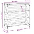 vidaXL Regál na topánky hnedý dub 90x30x85 cm kompozitné drevo