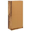 vidaXL Highboard Staré drevo 68 x 37 x 142 cm Kompozitné drevo