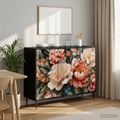 vidaXL Servírovacia skriňa BORNE Čierny dub 102 x 33 x 76 cm