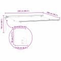 vidaXL Rám markízy Krémová 250 x 200 cm Polyester s PU povrchom