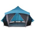 vidaXL Tipi stan so strechou s úložiskom Modrá 508 x 470 x 300 cm taft